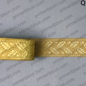 Braid Gold Mylar Oak Leaf 50mm Rank Marking Lace Trim R1284
